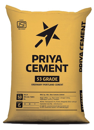 Priya OPC 53 Grade Cement - Hindustan Steel Suppliers