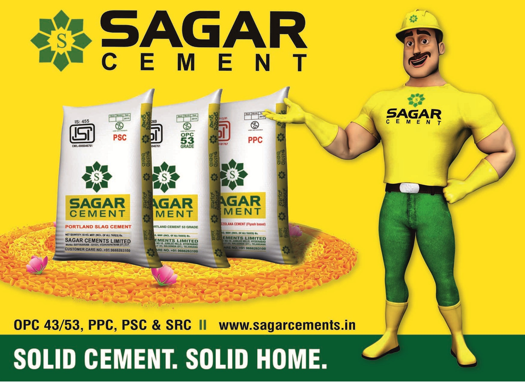 Sagar PPC Cement - Hindustan Steel Suppliers